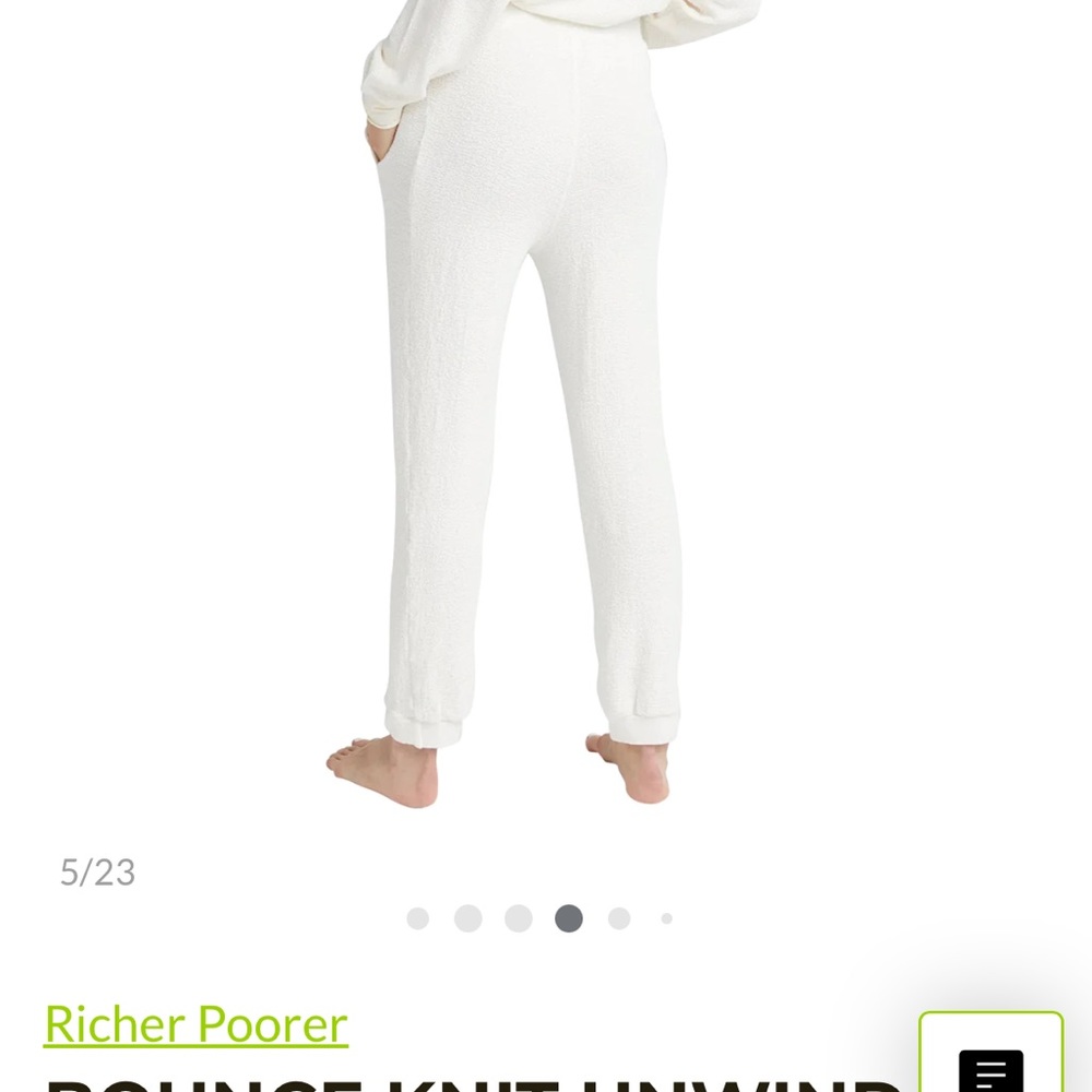 Bounce knit unwind pant -bone